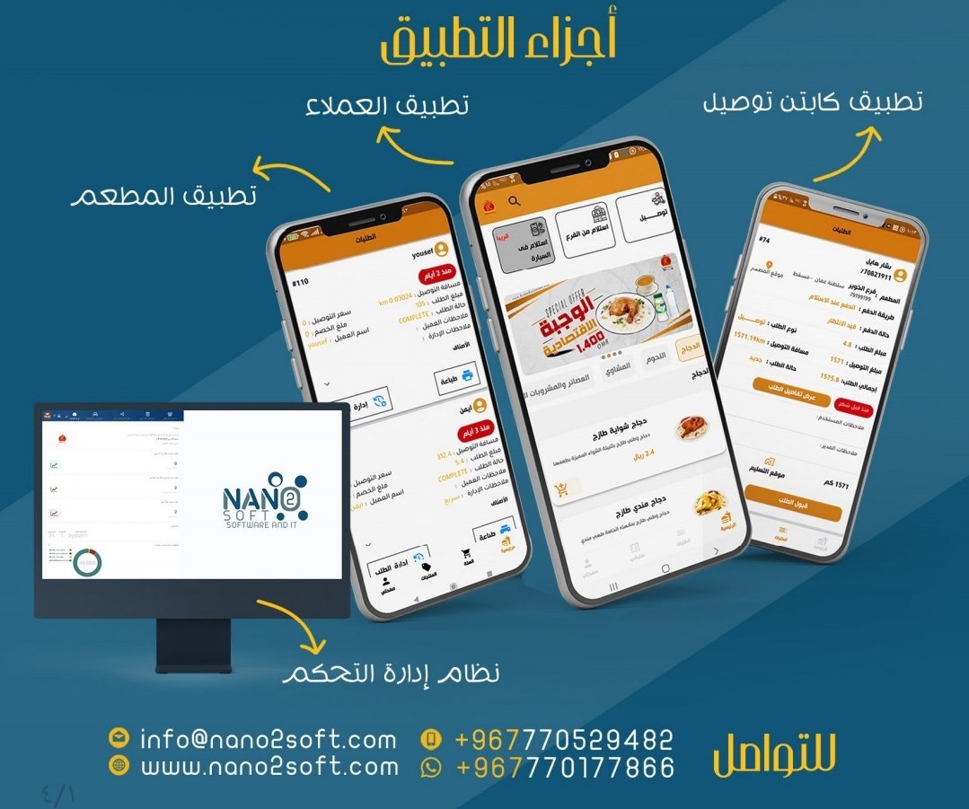 تطبيق توصيل طلبات مطاعم